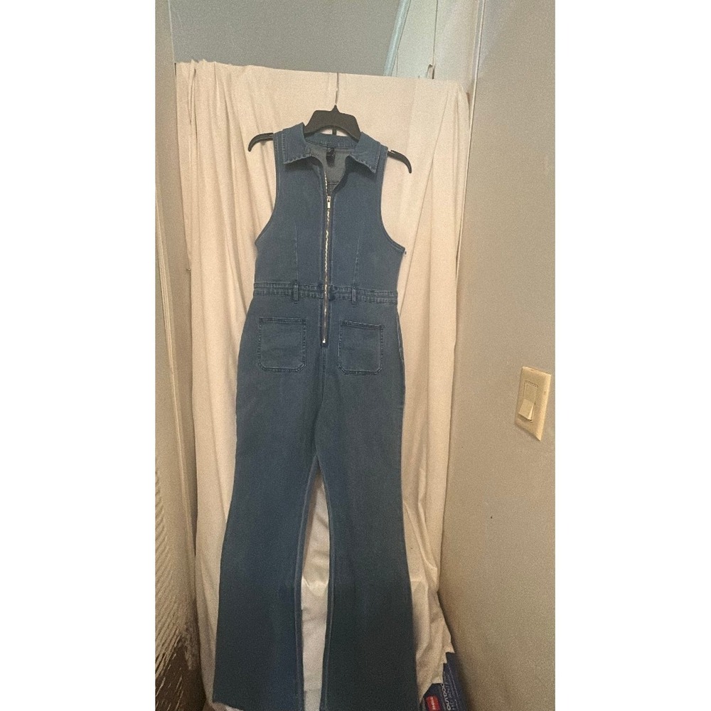 Cider Denim Zip-Front Jumpsuit - Picture 2 of 6